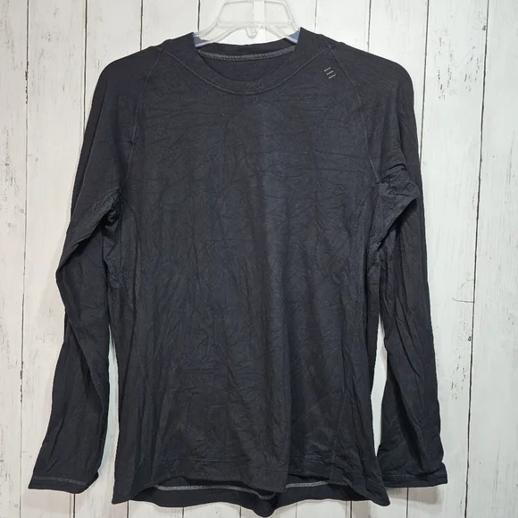 Lululemon Men's Black Vented Under Arms Size XL Long Sleeve Lightweight . - Picture 1 of 7